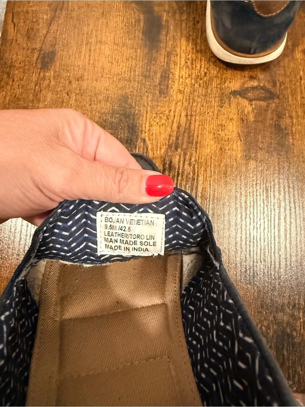 Crown Vintage navy suede